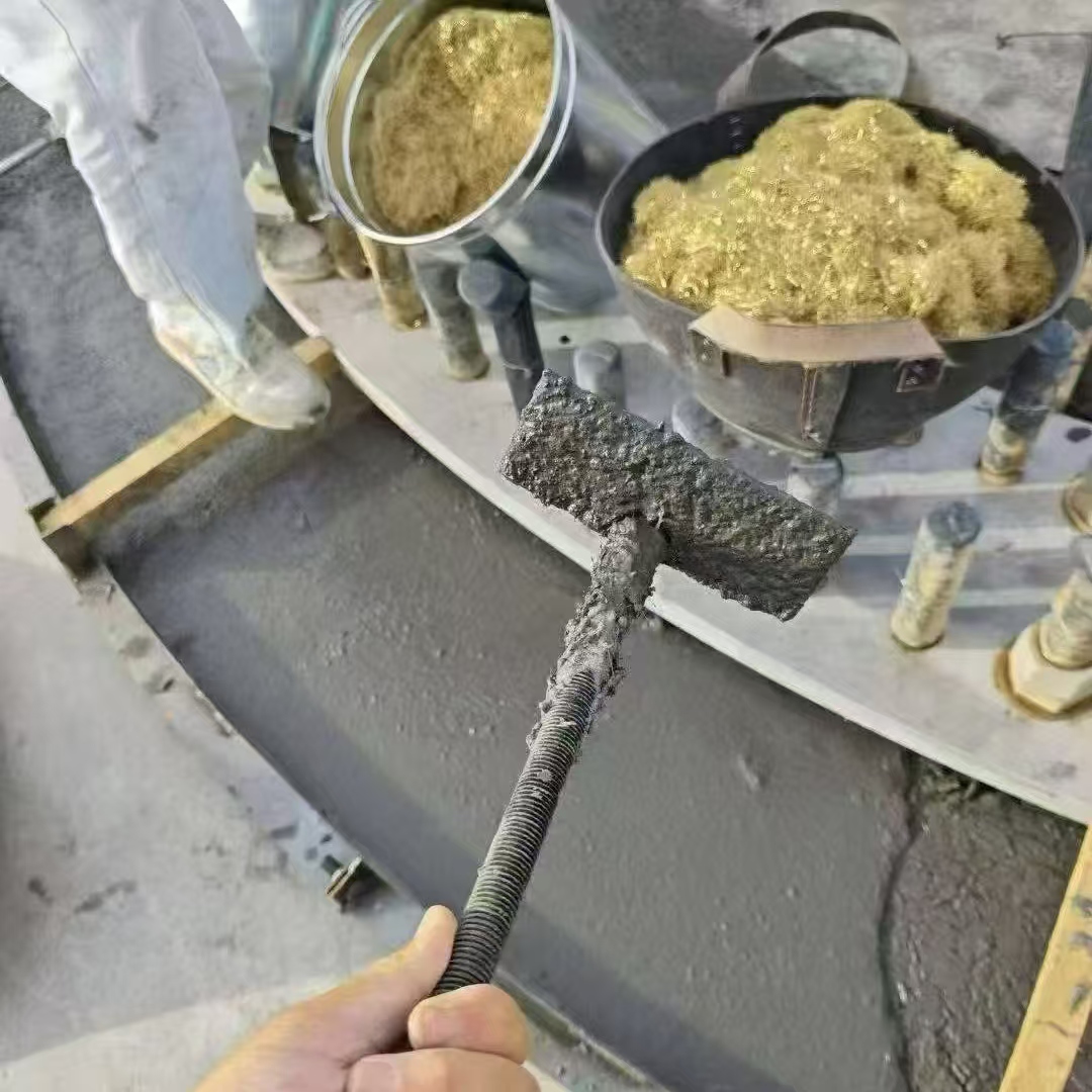 万山特C120钢纤维高强无收灌浆料 轧机压缩机汽轮机发电机锻压设备底座灌浆材料